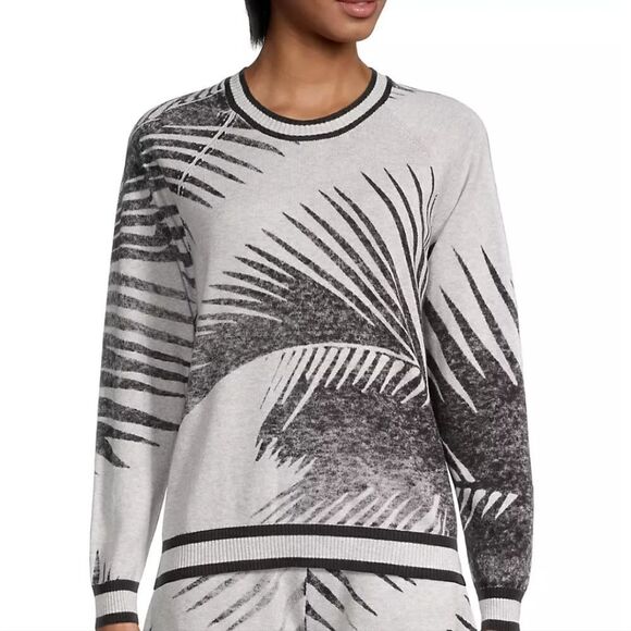 Minnie Rose Reverse Palm  Cotton Cashmere Crewneck Sweater Medium - Picture 1 of 10